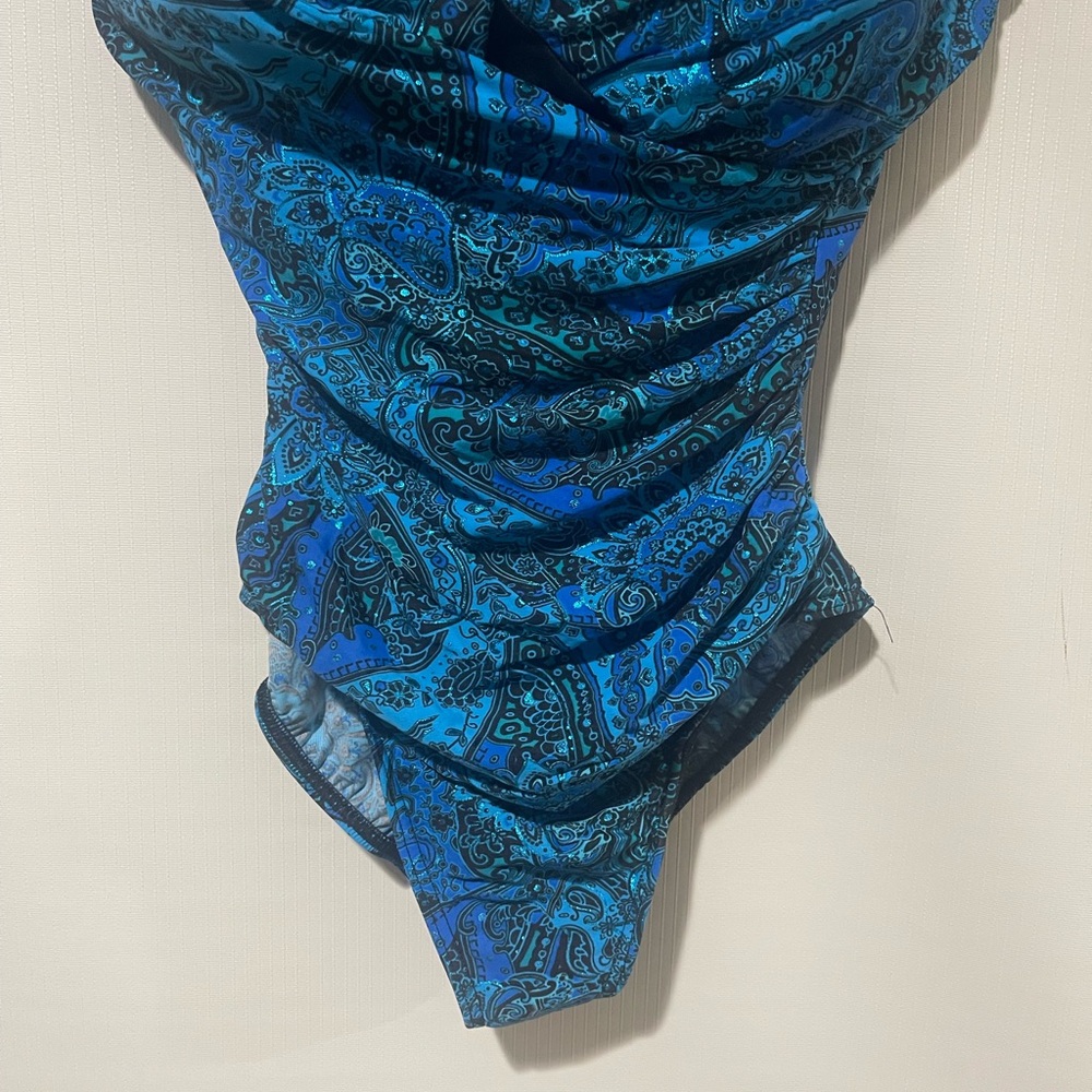 Miraclesuit Blue Patterned Bikini - image 3